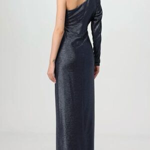 Lauren Ralph Lauren Women's One-Shoulder Gown Blue Size 12 Formal party Dress